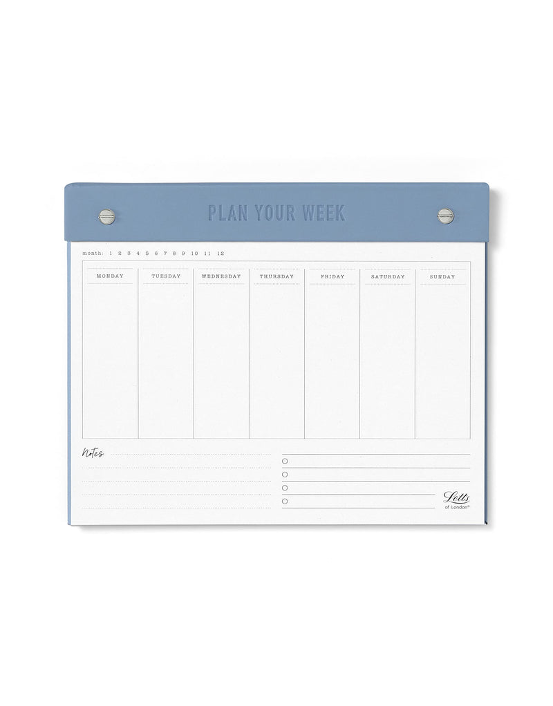 Letts Conscious Undated Weekly Notepad - ocean