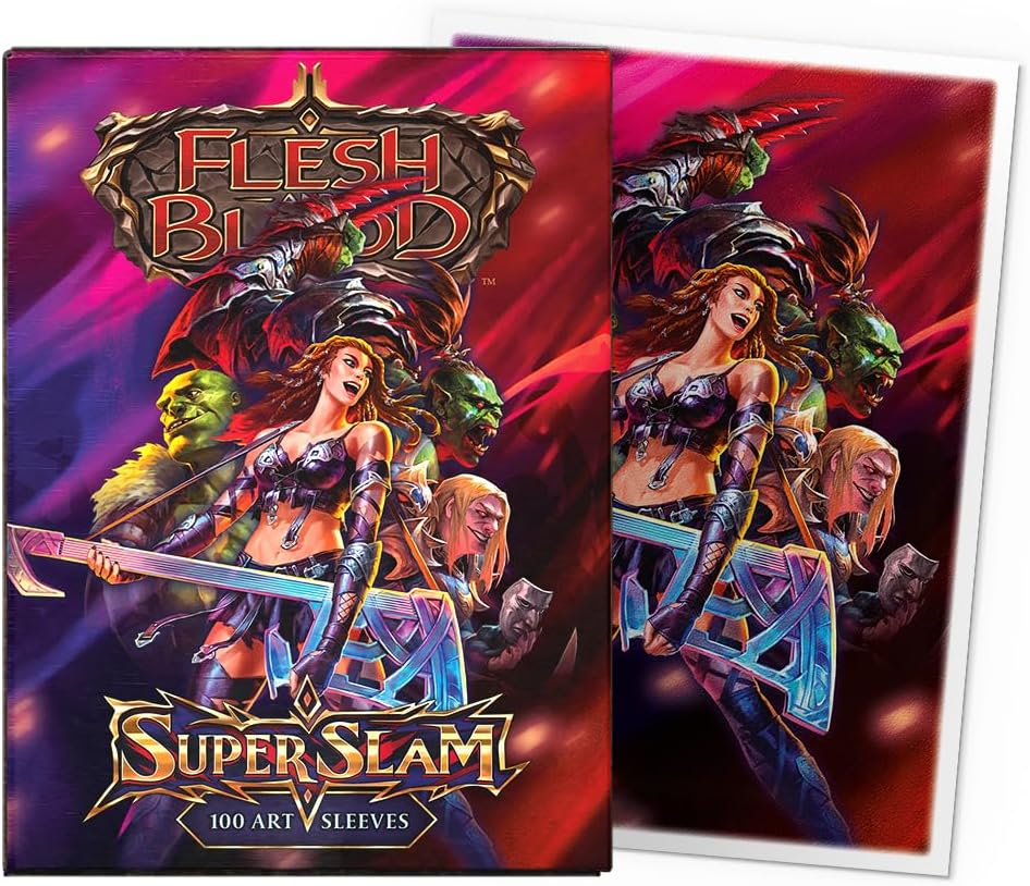 Dragon Shield | Matte Art Sleeves | Super Slam | 100 CT - Smooth & Tough Premium TCG Sleeves | Compatible with Pokemon, Flesh & Blood, One Piece & Magic the Gathering