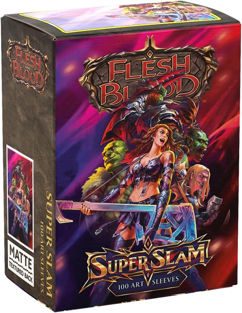 Dragon Shield | Matte Art Sleeves | Super Slam | 100 CT - Smooth & Tough Premium TCG Sleeves | Compatible with Pokemon, Flesh & Blood, One Piece & Magic the Gathering