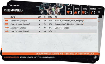 Games Workshop - Warhammer 40,000 - Kill Team: Datacards - Hierotek Circle (2024 Edition