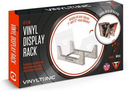 Vinyl Tonic | Vinyl Display Rack (White) | Vinyl Record Storage Rack