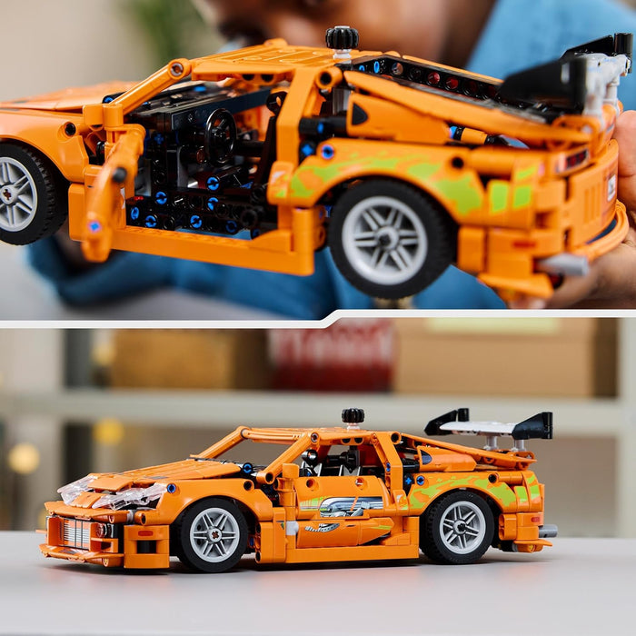 LEGO Technic Fast and Furious Toyota Supra MK4 Auto Speelgoed voor 9 jaar en Ouder, 6-Cilindermotor Model met Openende Deuren, Bouwpakket voor Kinderen, Cadeau voor Jongens, Meisjes en Fans 42204
