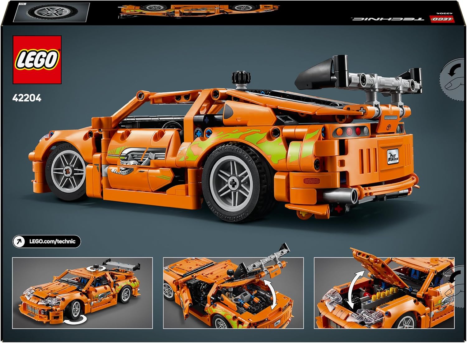 Lego Technic: Fast And Furious Toyota Supra Mk4 (42204)