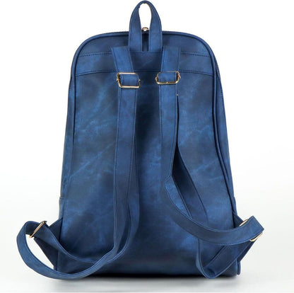 Modischer, lässiger Rucksack aus Kunstleder mit exklusivem Stitch-Design, kompakter Rucksack im urbanen Stil für den Alltag oder die Schule
