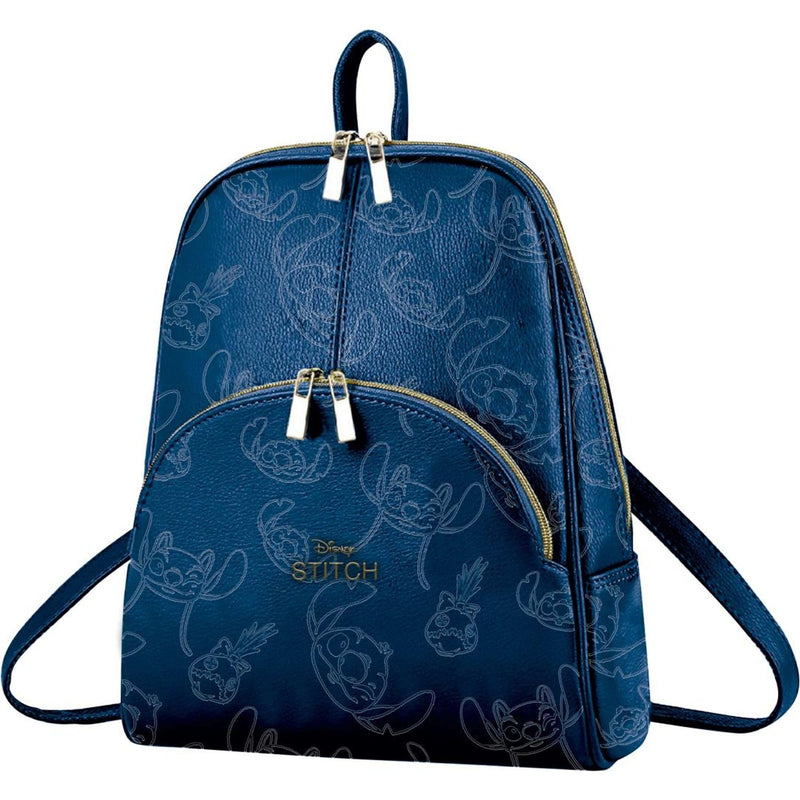 Modischer, lässiger Rucksack aus Kunstleder mit exklusivem Stitch-Design, kompakter Rucksack im urbanen Stil für den Alltag oder die Schule