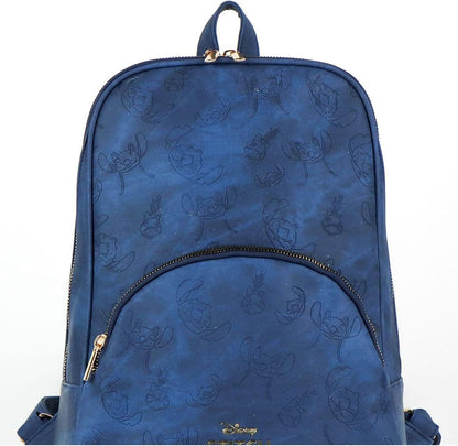 Modischer, lässiger Rucksack aus Kunstleder mit exklusivem Stitch-Design, kompakter Rucksack im urbanen Stil für den Alltag oder die Schule