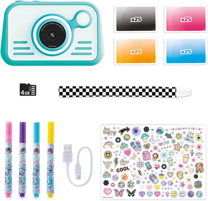Photo Creator Instant Print Camera 2.0 – Real Photo Paper, 3″ Touchscreen & Built-In Flash with Ring Light – Print Instantly with No Ink Needed – Includes 100 Photos, SD Card & More, Ages 6+