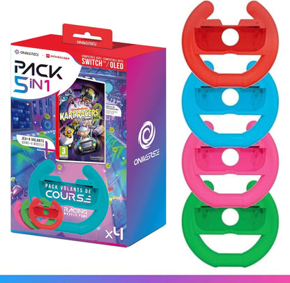 Oniverse Nsw Bundle Ciab Nickelodeon Kart Racers 2: Grand Prix  + 4 Wheels