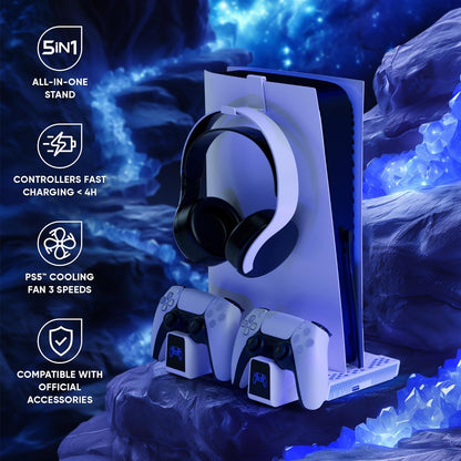 Oniverse Ps5 Nexus 5 Multifunction Stand For Ps5 - White