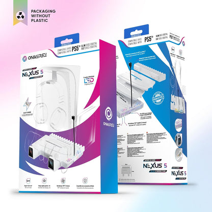 Oniverse Ps5 Nexus 5 Multifunction Stand For Ps5 - White