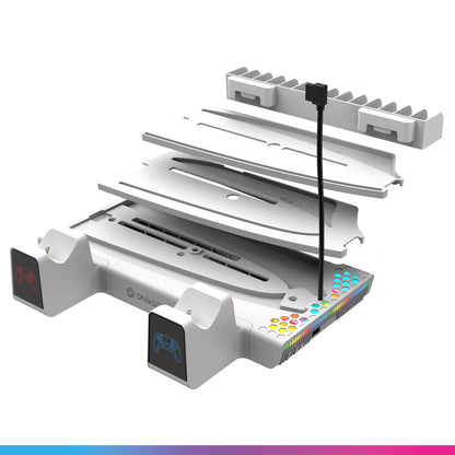 Oniverse Ps5 Nexus 5 Multifunction Stand For Ps5 - White