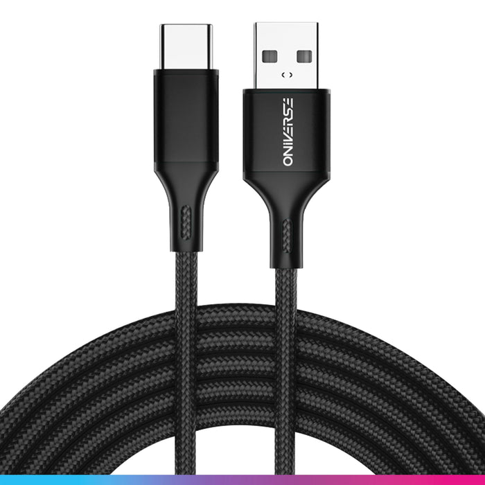 Oniverse Usb-A To Usb-C Charge Cable, 3 M - Black