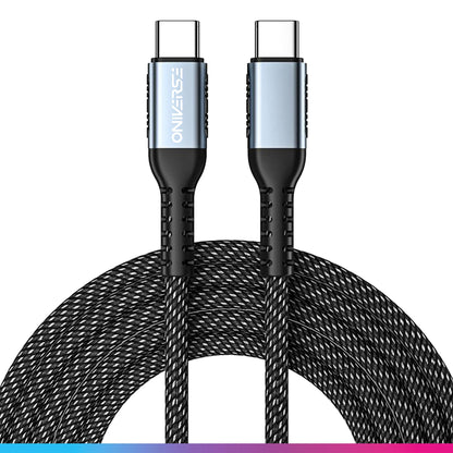 Oniverse Usb-C To Usb-C 100W Fast Charging Cable, 2 M - Black