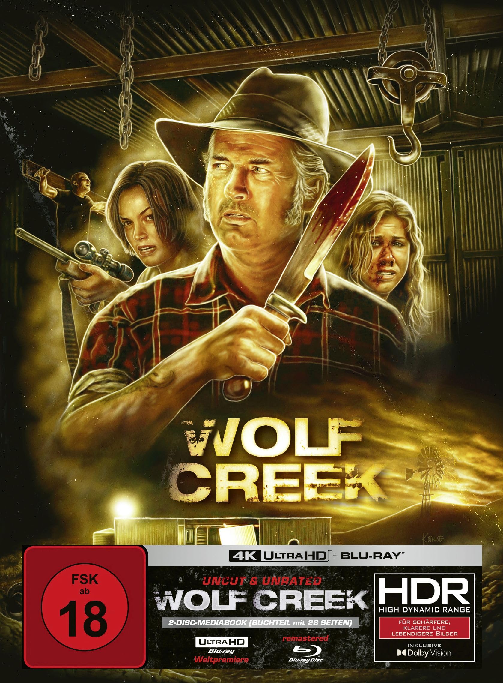 Wolf Creek - 2-Disc Mediabook E (4K Ultra HD Blu-ray + Blu-ray) - 777 Stück