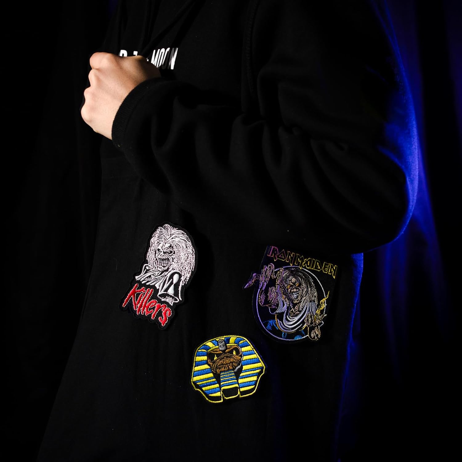 Grupo Erik Iron On Patches for Clothing - Iron Maiden Merchandise | 3 Sew On Patches for Clothing & for Backpacks, Backpack Accessories | Iron Maiden Gifts Under 15 Pounds