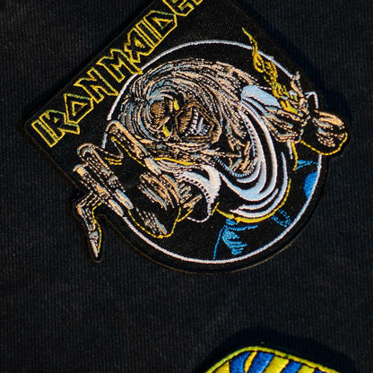 Grupo Erik Iron On Patches for Clothing - Iron Maiden Merchandise | 3 Sew On Patches for Clothing & for Backpacks, Backpack Accessories | Iron Maiden Gifts Under 15 Pounds