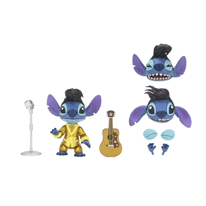 Ultimate Gold Suit Elvis Stitch Scale Action Figure 2" Lilo & Stitch Disney
