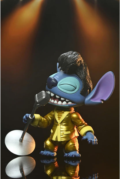 Ultimate Gold Suit Elvis Stitch Scale Action Figure 2" Lilo & Stitch Disney