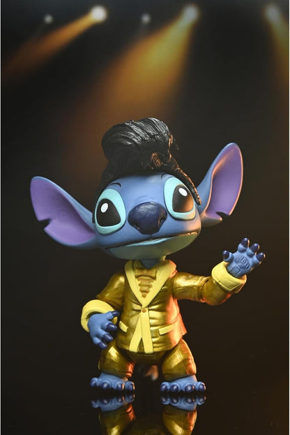 Ultimate Gold Suit Elvis Stitch Scale Action Figure 2" Lilo & Stitch Disney