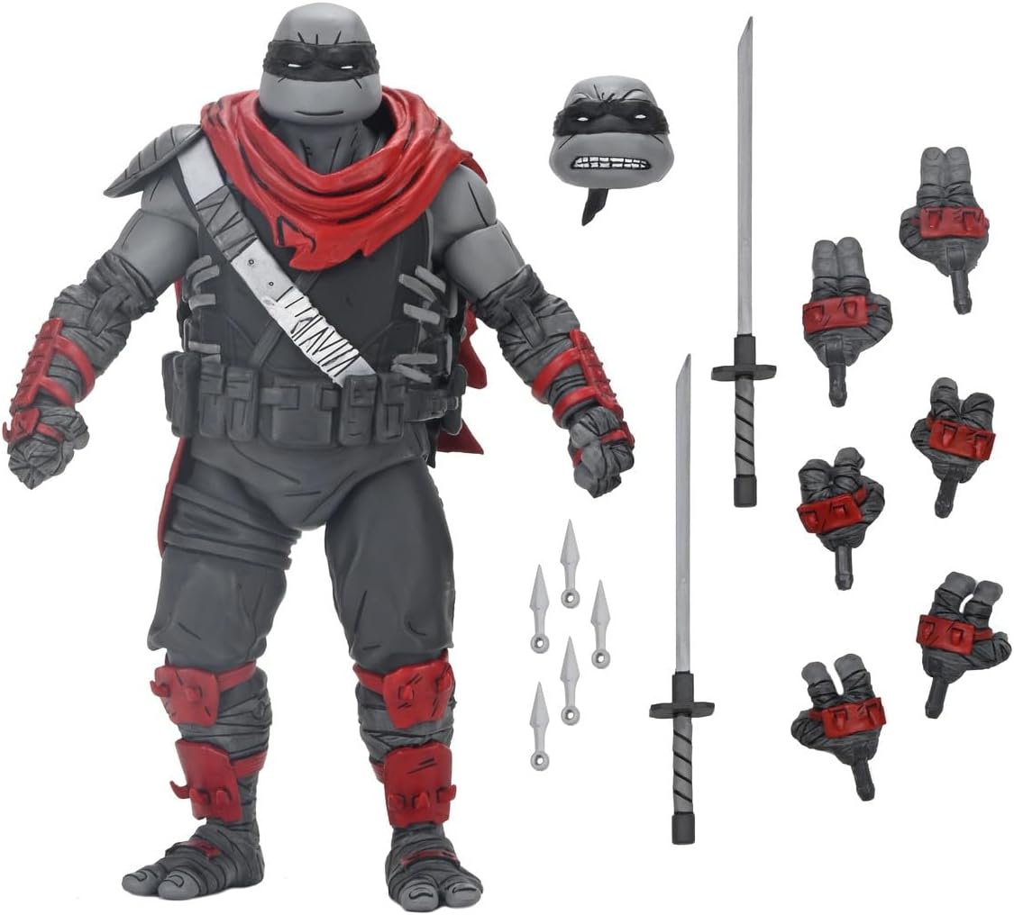 NECA TMNT, The Last Ronin, Lost Years Nightwatcher Leonardo Action Figure with Accessories