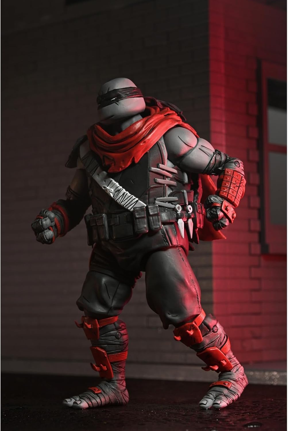 NECA TMNT, The Last Ronin, Lost Years Nightwatcher Leonardo Action Figure with Accessories