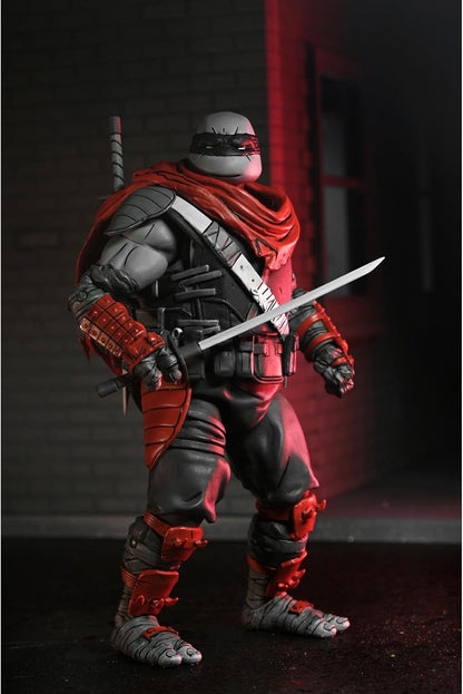 NECA TMNT, The Last Ronin, Lost Years Nightwatcher Leonardo Action Figure with Accessories