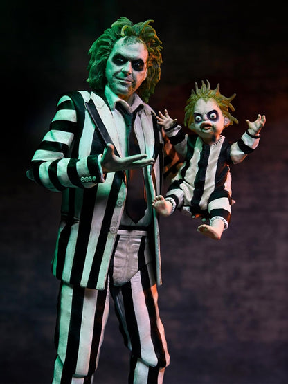 Neca : BEETLEJUICE STRIPED SUIT - BEETLEJUICE ULTIMATE 7 INCH Action Figure