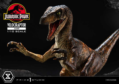 Jurassic Park Velociraptor Jump Collectible Figure