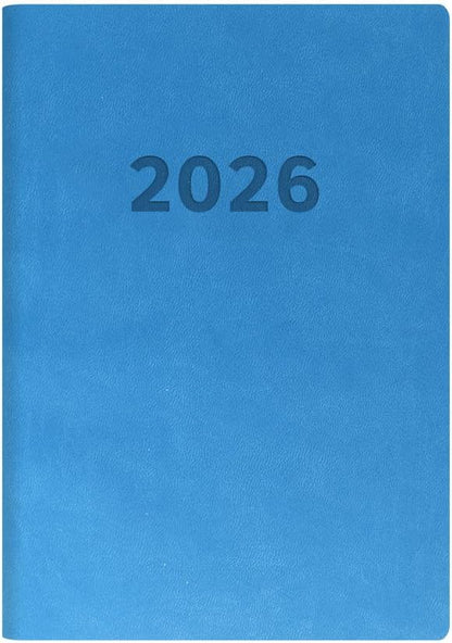 Collins - Edge Rainbow - 2026 12 Month Calendar Year Planner, Week-To-View Diary, A5 Soft Cover - Blue (ED153.U57-26