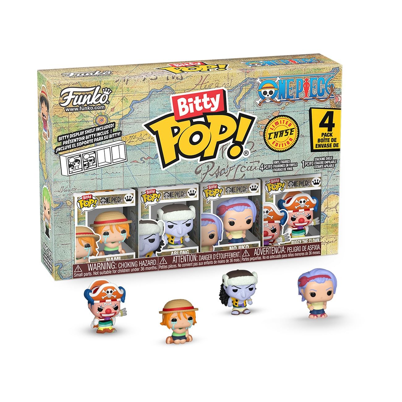 Funko Bitty Pop! One Piece - Nami - 4 Pack - 1/6 Odds for Rare Chase ...
