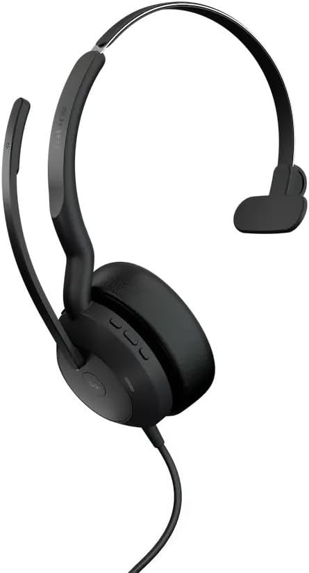 Jabra Evolve2 50 – USB-A/USB-C – Mono auricolare con filo certificato per Microsoft Teams