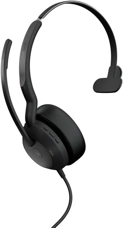 Jabra Evolve2 50 – USB-A/USB-C – Mono auricolare con filo certificato per Microsoft Teams