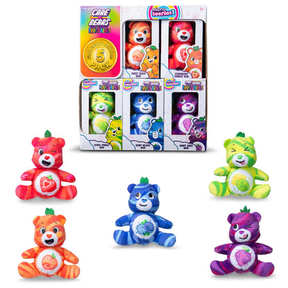 Basic Fun Micro Teenies Fruit Friends 5-Pack – 3-Inch Collectible Plush Gift Set – Cute Micro Bears with Sweet Themed Designs for Kids & Fans