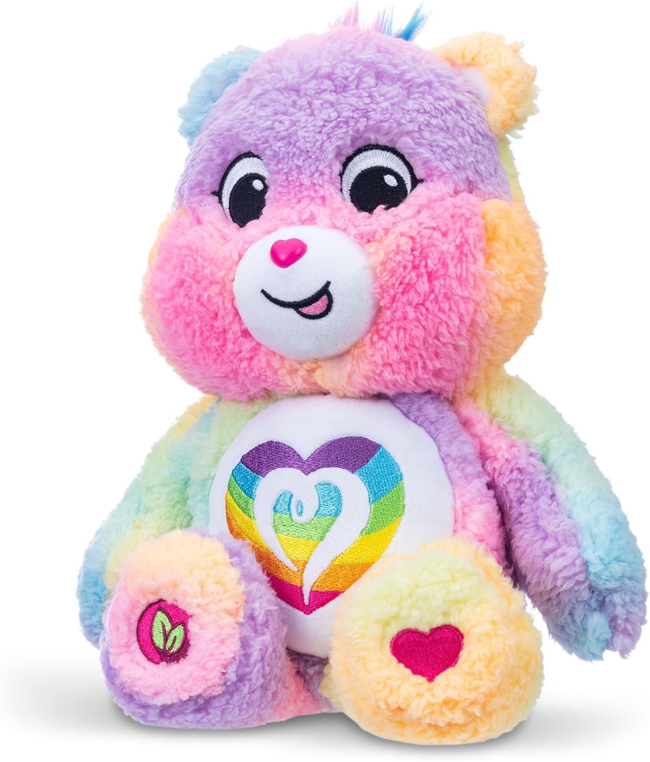 Basic Fun Care Bears 35cm Medium Plush – Togetherness Bear Cosy Collection – Super Soft Eco-Friendly Toy with Belly Badge – Huggable Collectible for Kids & Fans, 14"