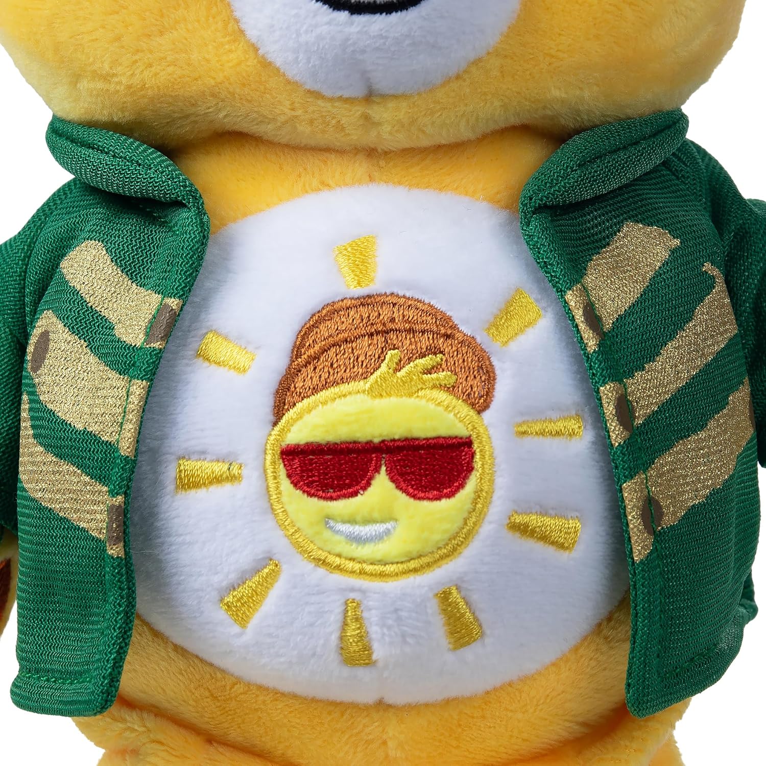 Basic Fun Care Bears x Wicked 22cm Plush – Funshine Bear as the Scarecrow – Collectible Soft Toy from the Care Bears x Wicked Collaboration