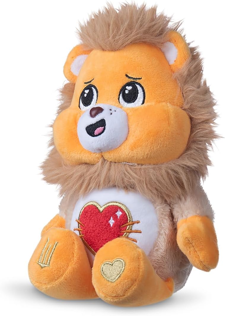 Basic Fun Care Bears x Wicked 22cm Plush – Tenderheart Bear as the Wicked Lion – Collectible Soft Toy from the Care Bears x Wicked Collaboration