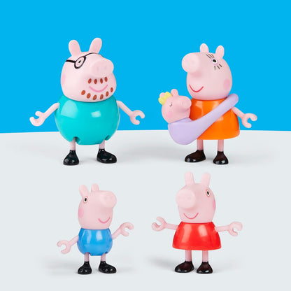 Peppa Pig Peppa's Family of Five Figure Set, Pink