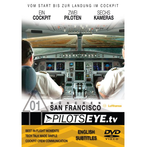 PilotsEYE.tv | Munich - SAN FRANCISCO |:| DVD |:| Cockpit flight Lufthansa Airbus A340-600 |