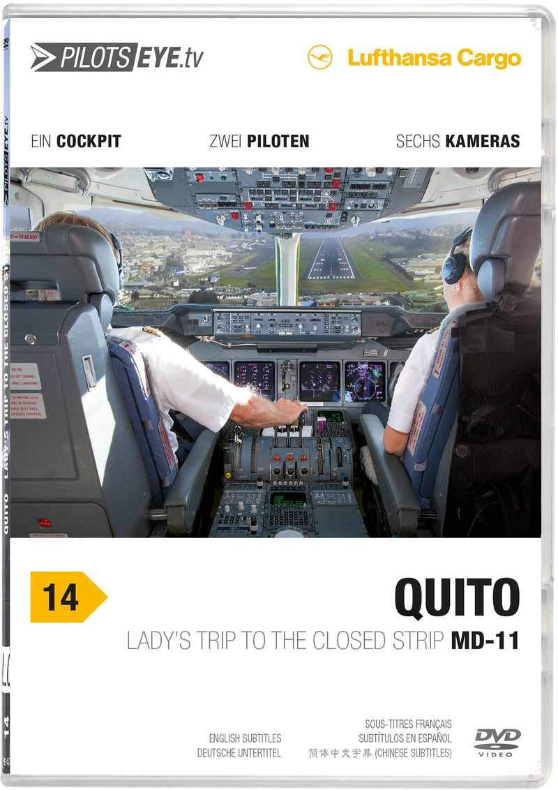 PilotsEYE.tv | QUITO | MD-11F |:| |:| Lufthansa Cargo | Lady's trip to the closed strip | BONUS: MultiviewLanding |