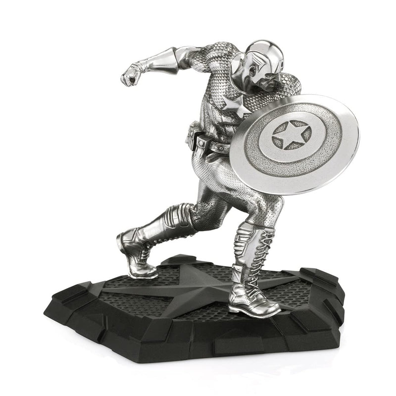 Royal Selangor Hand Finished Marvel Collection Pewter Captain America First Avenger Figurine