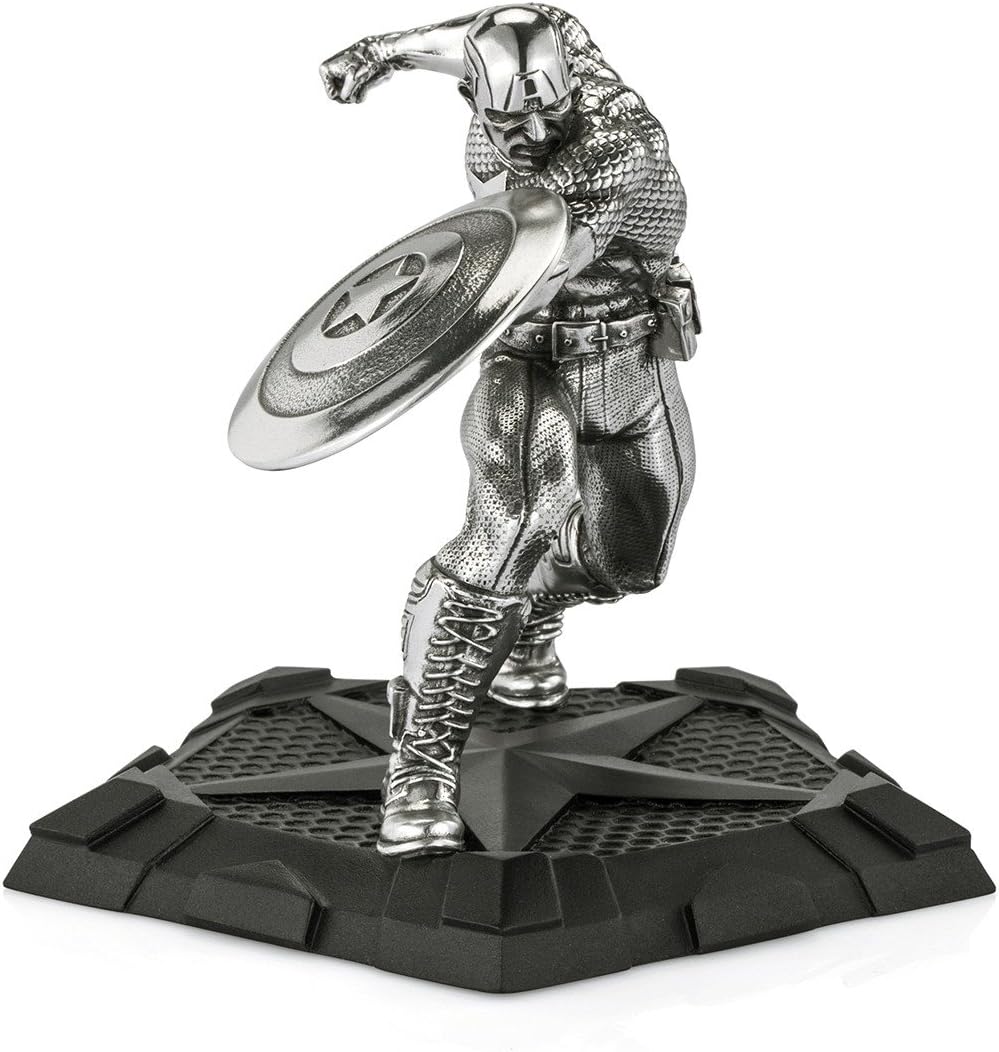 Royal Selangor Hand Finished Marvel Collection Pewter Captain America First Avenger Figurine