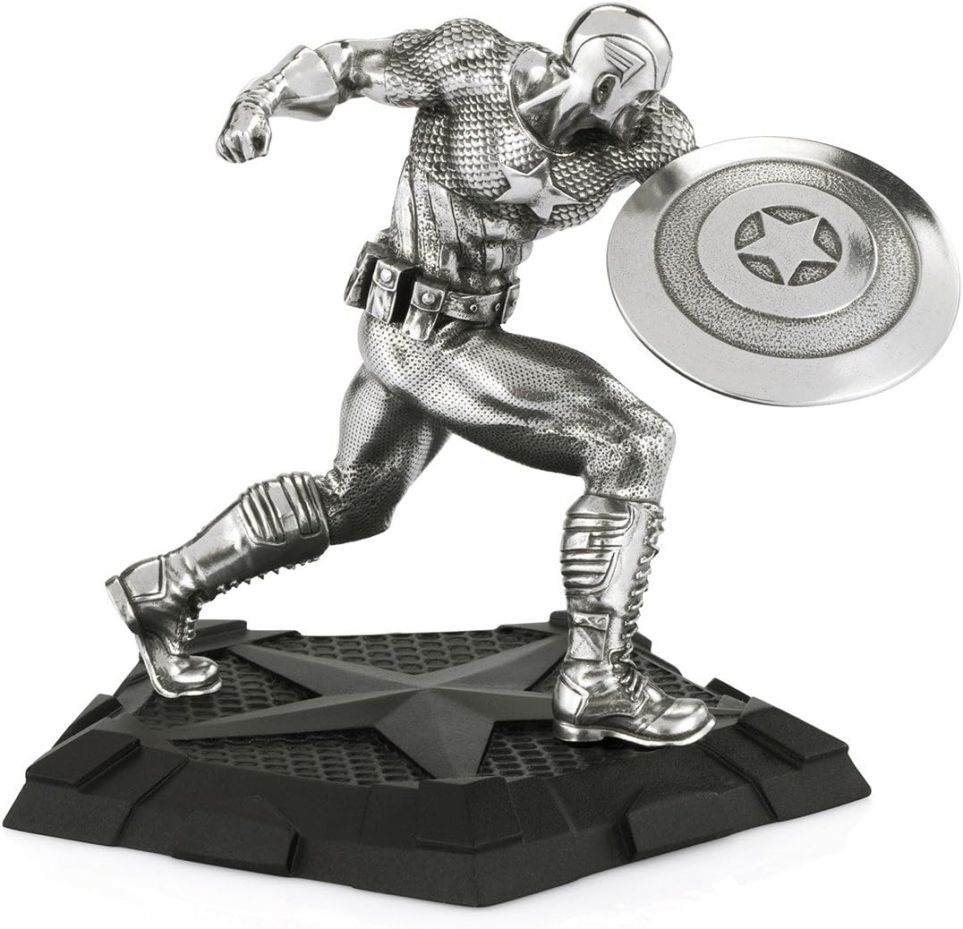 Royal Selangor Hand Finished Marvel Collection Pewter Captain America First Avenger Figurine