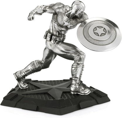 Royal Selangor Hand Finished Marvel Collection Pewter Captain America First Avenger Figurine