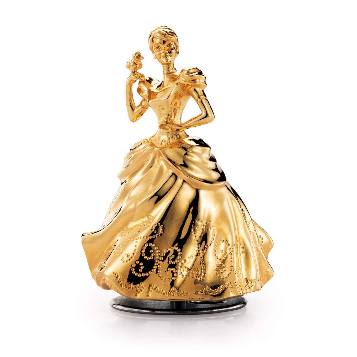 Royal Selangor Hand Finished Disney Music Carousels Collection Pewter Limited Edition Gilt Cinderella Music Carousel