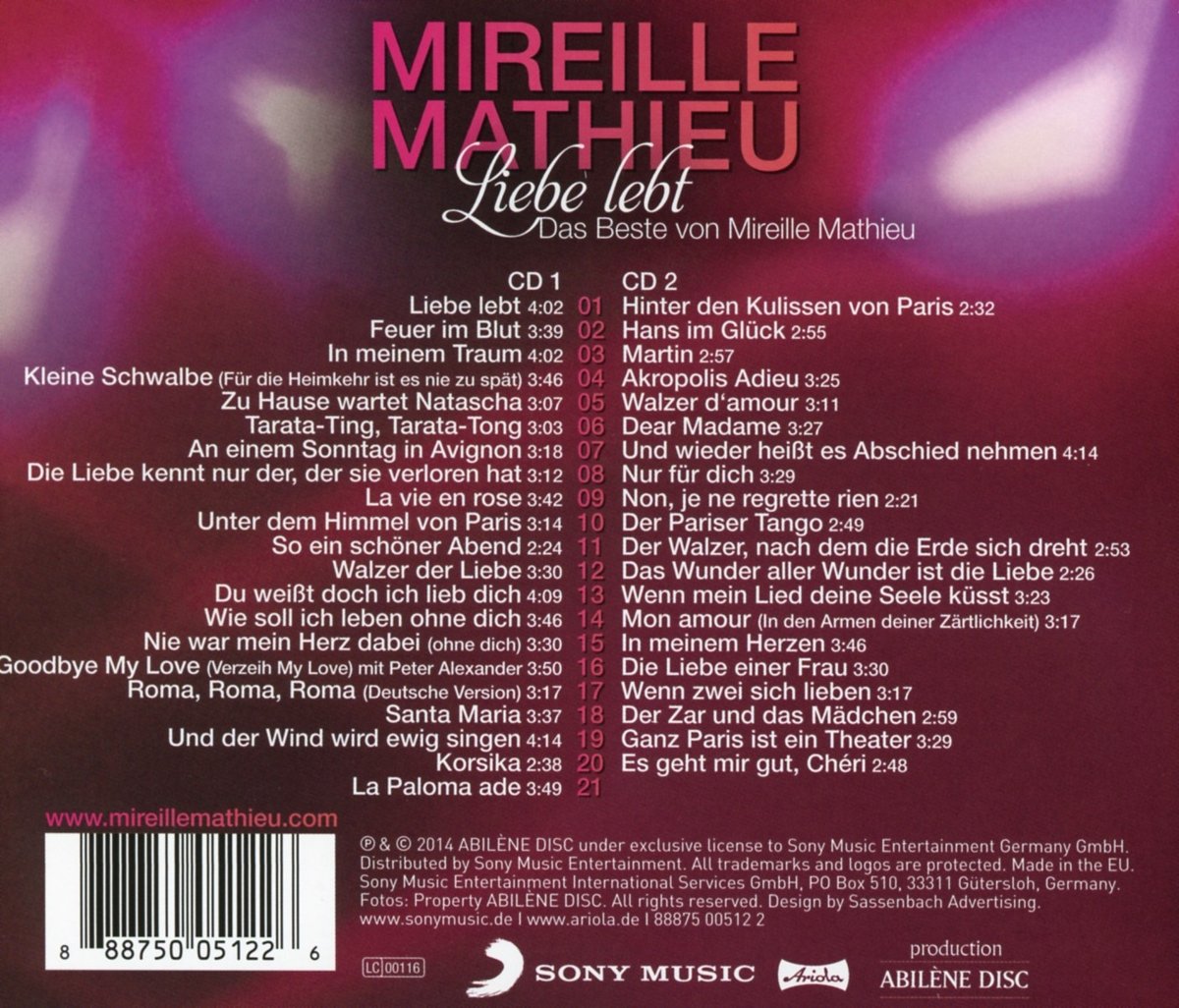 LIEBE LEBT:  DAS BESTE VON MIREILLE MATHI