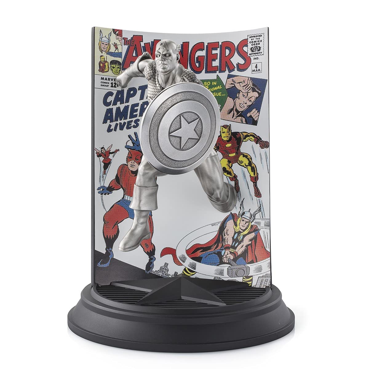 Royal Selangor Hand Finished Marvel Collection Pewter Limited Edition Captain America The Avengers #4