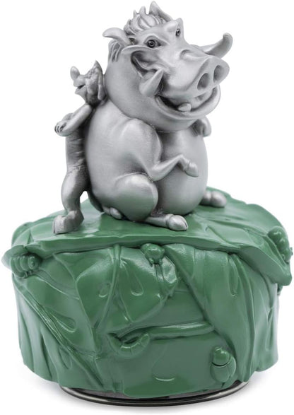 Royal Selangor Hand Finished Disney Music Carousel Collection Pewter Timon & Pumbaa Music Carousel