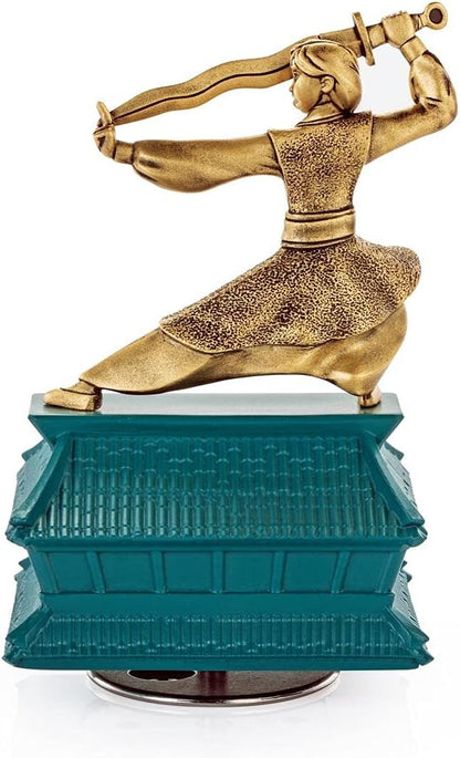 Royal Selangor Hand Finished Disney Music Carousel Collection Pewter Limited Edition Gilt Mulan Music Carousel