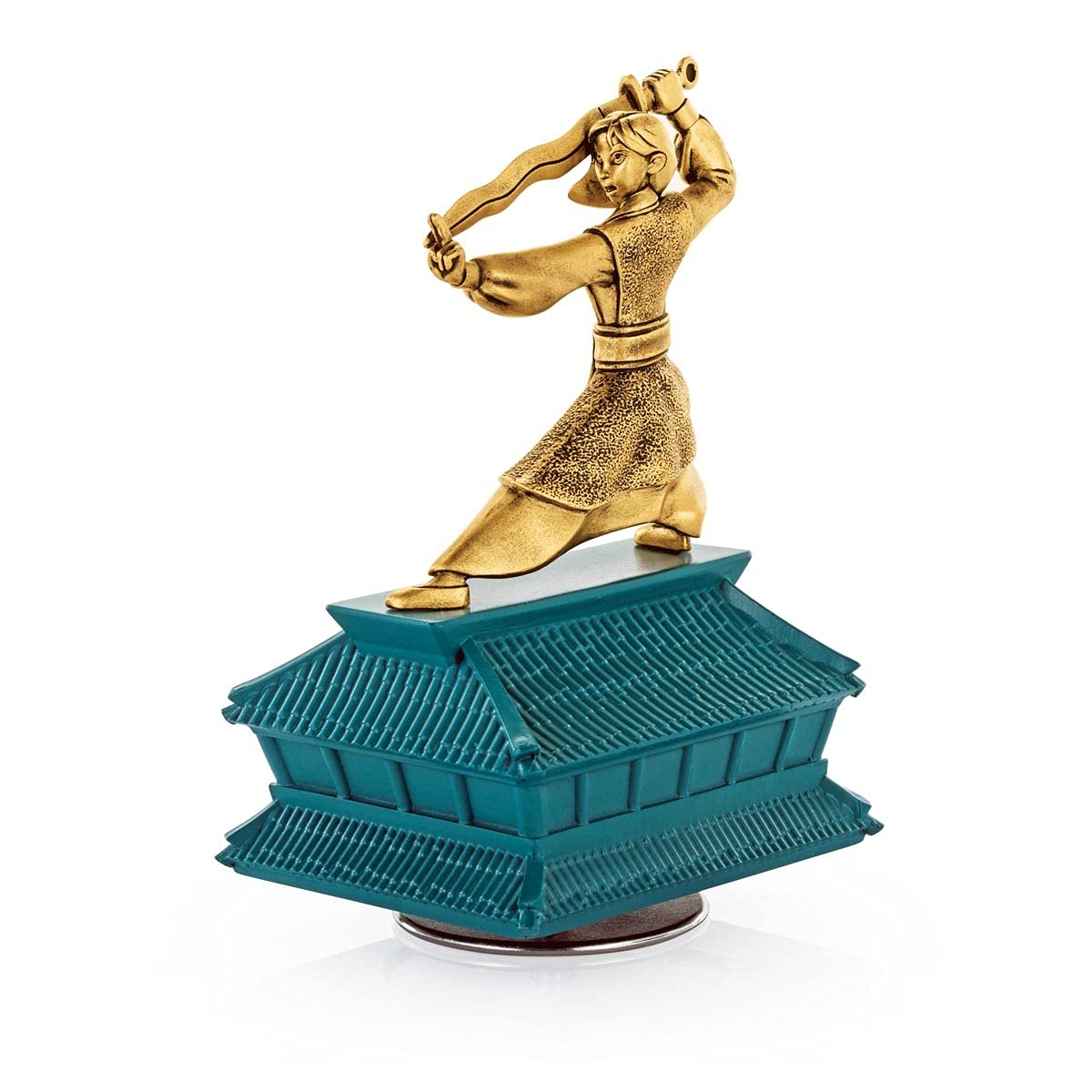 Royal Selangor Hand Finished Disney Music Carousel Collection Pewter Limited Edition Gilt Mulan Music Carousel