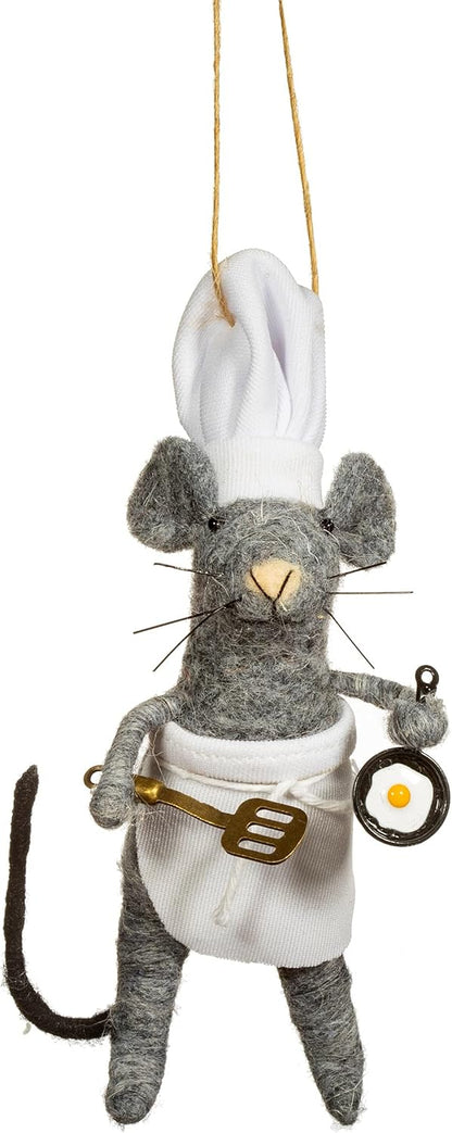 Sass & Belle Mouse Chef Felt Decoration